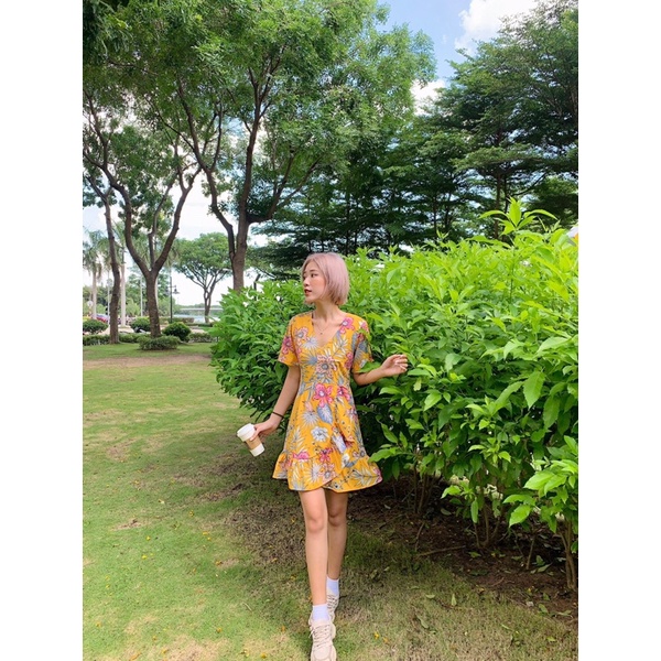 Đầm hoa lụa mềm DOKESI - Moana Dress