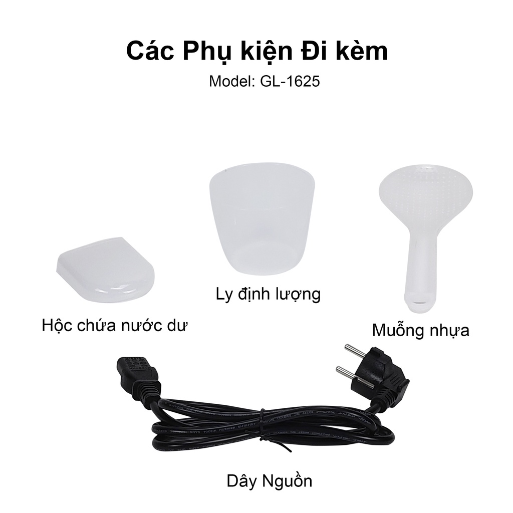 Nồi Áp Suất Đa Năng Gali Gl-1625 1000w 6 Lít Cao Cấp Nhập Khẩu Hàng Chính Hãng Tem CR