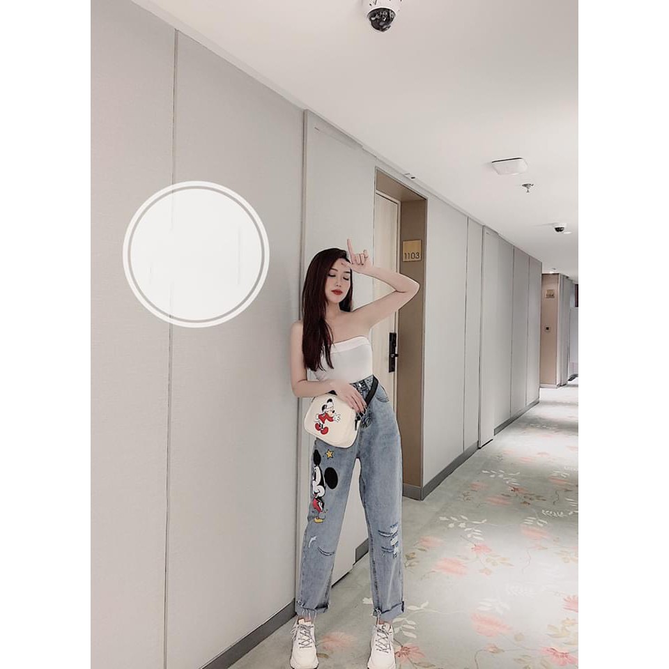Quần Nữ Mickey Hottrend❤️FREESHIP❤️GIAM10k Quần Bò Nữ Mickey NHẬP LOẠI 1[ẢNH THẬT+VIDEO] | BigBuy360 - bigbuy360.vn