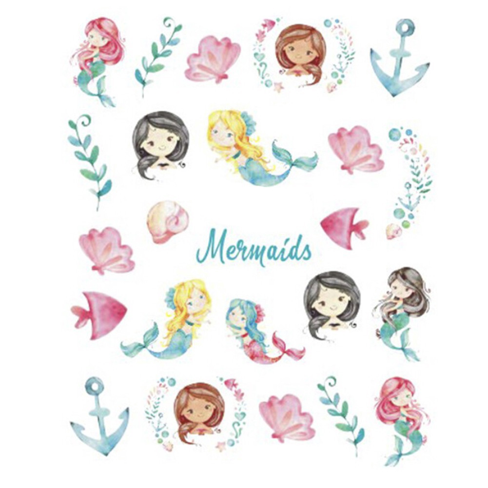 Miếng dán trang trí móng tay hình kỳ lân nhiều kiểu dáng dễ thương tùy chọn