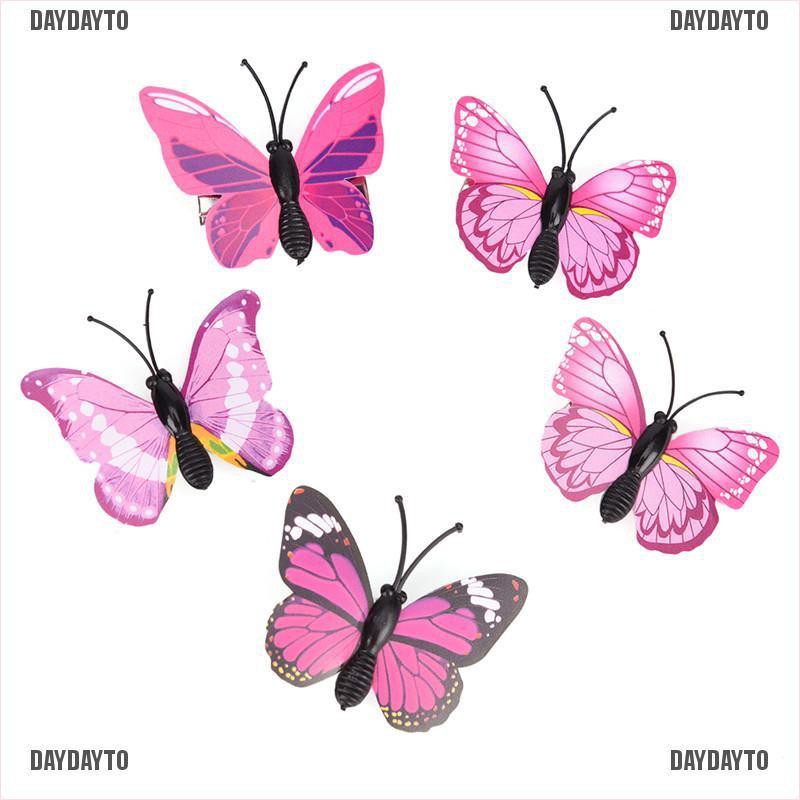 Set 5 Kẹp Tóc Hình Bươm Bướm Cho Cô Dâu Ngày Cưới