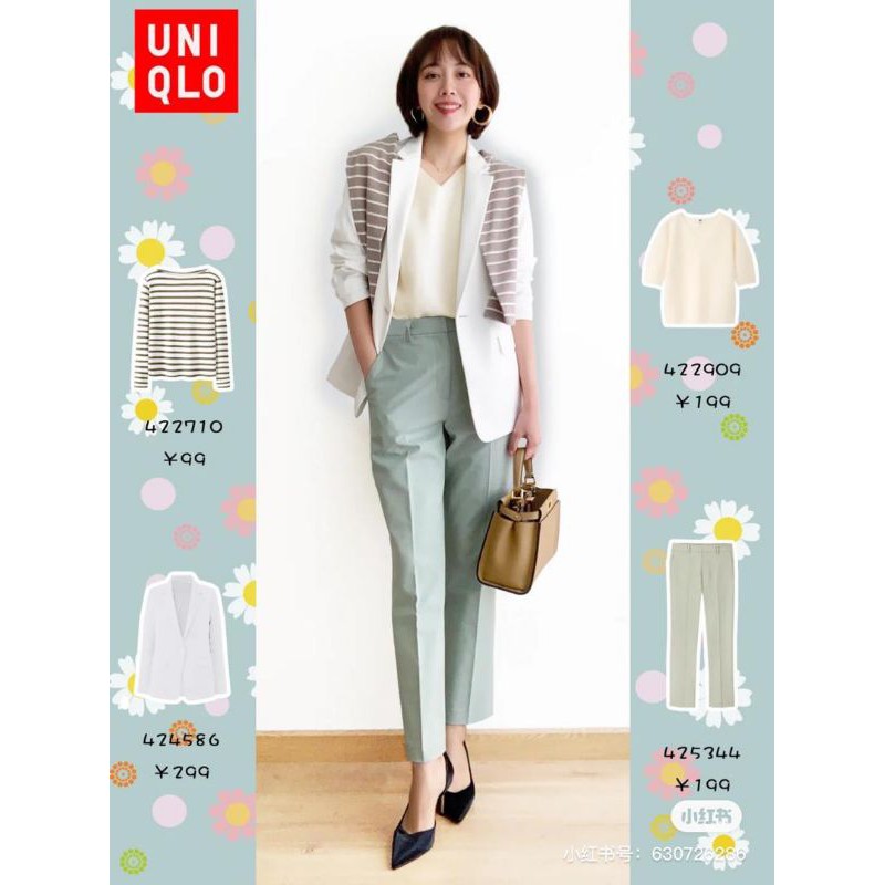 (UNIQLO Nhật chính hãng) - NỮ- Quần công sở /quần vải Smart Pants Ezy dài vừa mắt cá chân | BigBuy360 - bigbuy360.vn