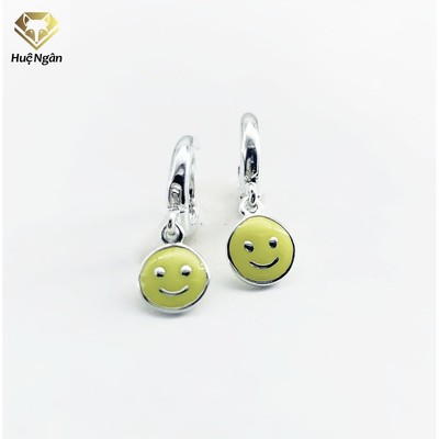 Bông tai bạc Ý 925 Huệ Ngân - Mặt cười RYE140740