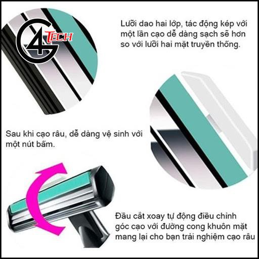 Dao cạo râu kèm 36 lưỡi kèm kem cạo râu