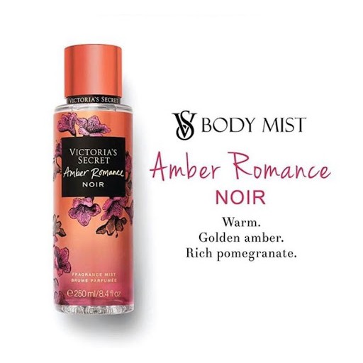 Xịt thơm toàn thân Victoria's Secret - Amber Romance Noir 250ml