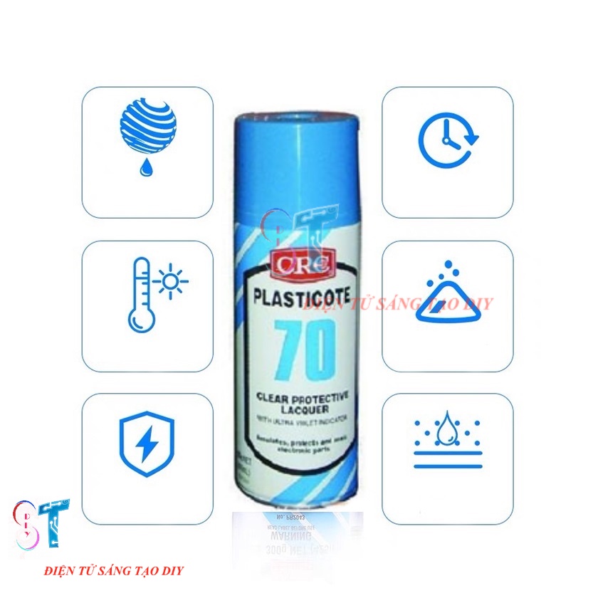 Sơn Bảo Vệ Mạch CRC70 Cách Điện, Chống Ẩm 425ml