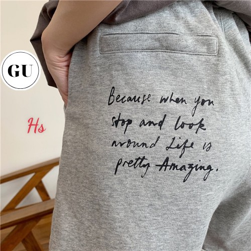 (Anhr thật)Quần đùi in chữ phía sau Hot Trend Gu Store