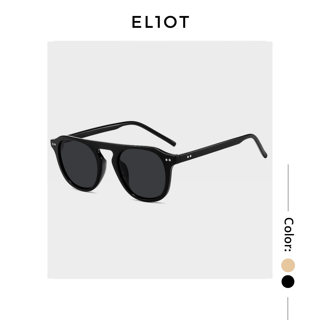 Kính mát nam nữ ELIOT kiểu dáng thời trang tròng kính chống tia UV400