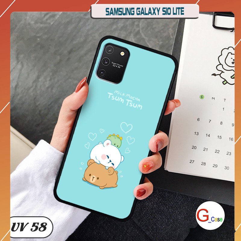 Ốp điện thoại Samsung Galaxy S10 Lite lưng nhám viền cao su dẻo in hình
