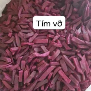 Khoai lang tím sấy vỡ cánh 1kg