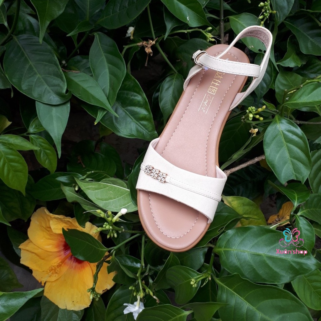 Sandal Dusto đế xuồng chống trượt cao 5cm