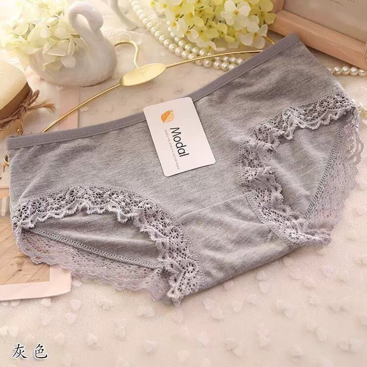 COMBO 5 Quần lót nữ cotton sexy xuất nhật kháng khuẩn cao cấp viền ren gợi cảm LOTNU15