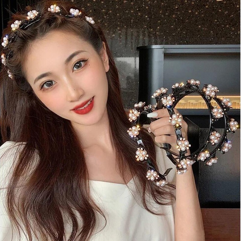 Cài tóc SUAKE đính ngọc trai giả thanh lịch thời trang Hàn Quốc phù hợp làm quà tặng sinh nhật cho bé