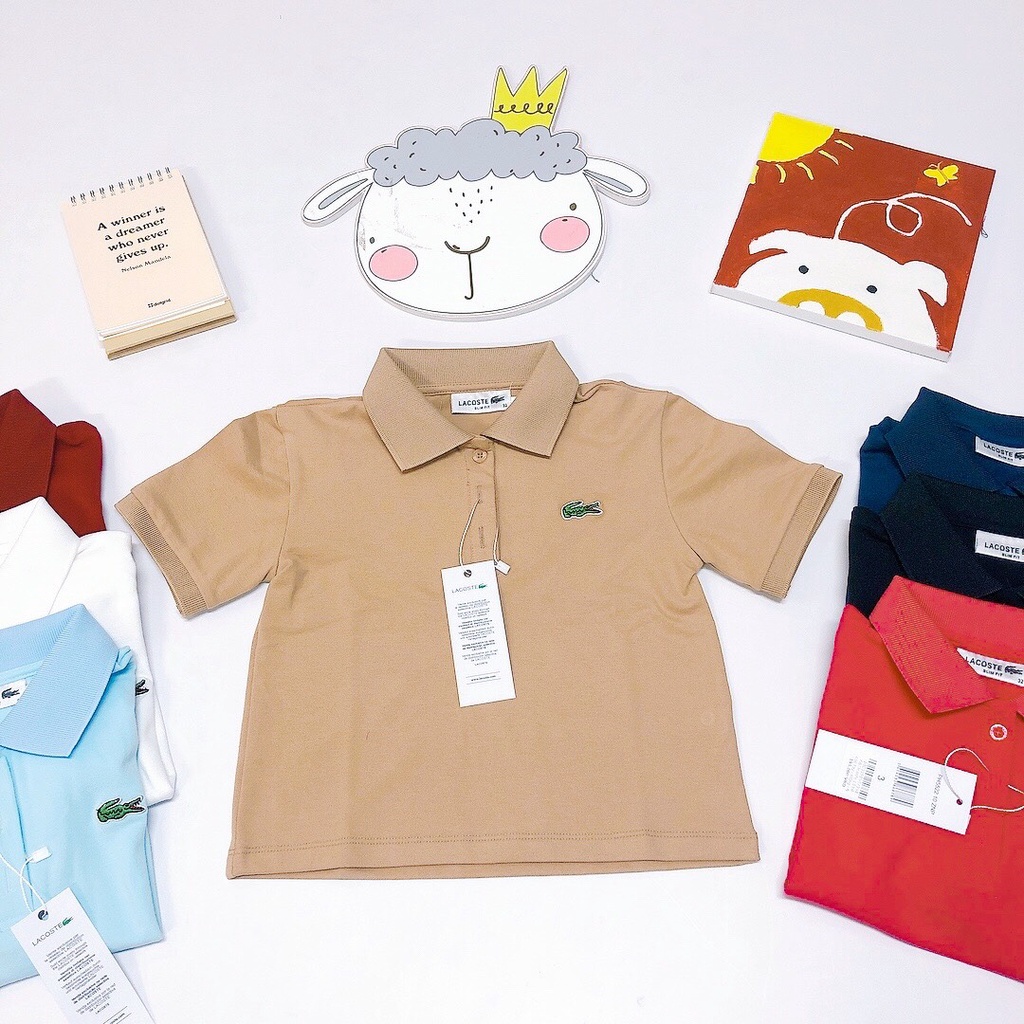 Áo lacoste cổ bẻ cộc tay cực đẹp cho bé trai bé gái