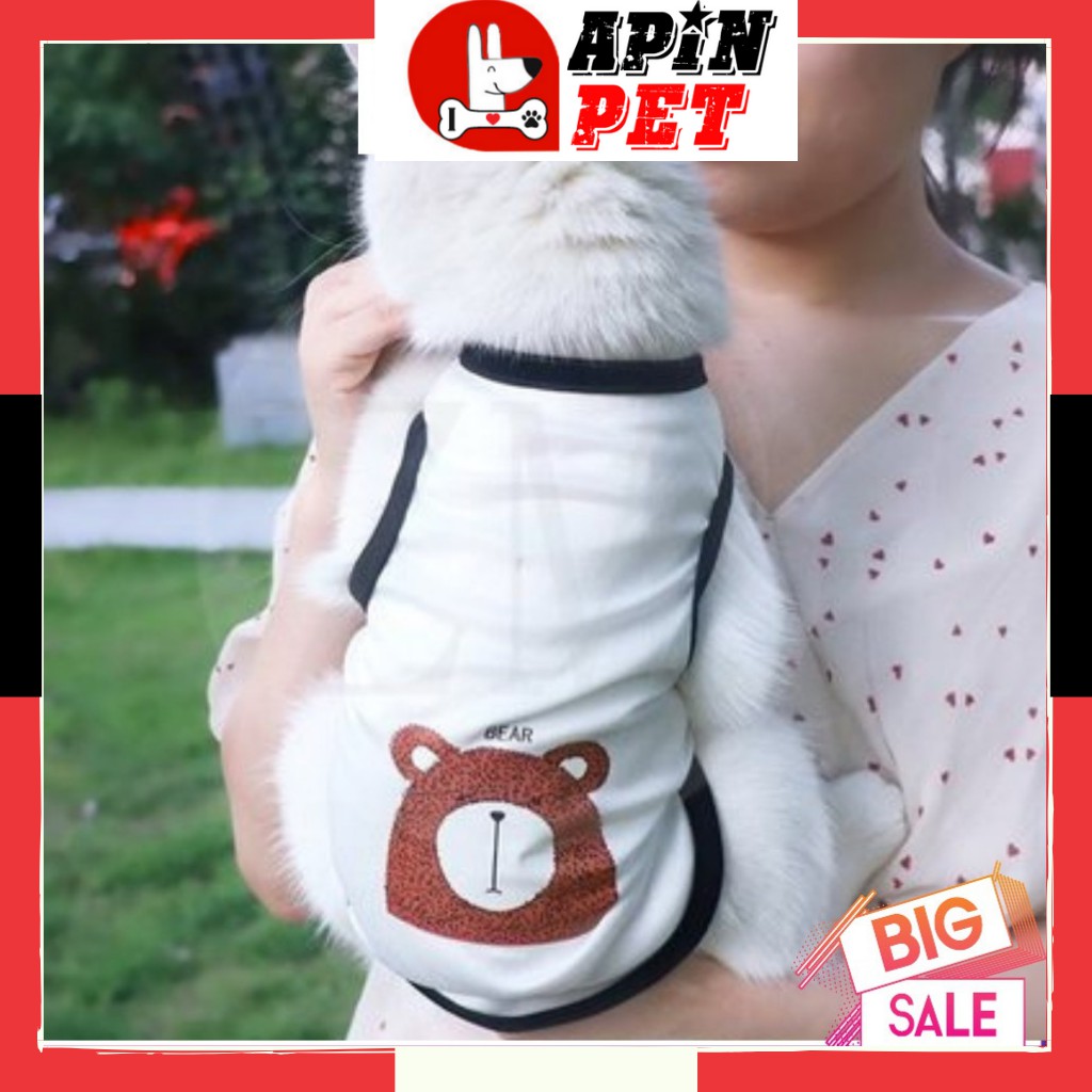 Áo Cho Thú Cưng Poodle Pug Hình Ảnh Dễ Thương Co Giãn Tốt Size XS-XL