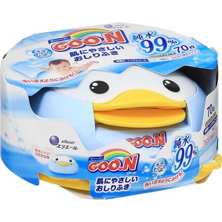 Khăn ướt GOO.N hộp con vịt - 70 tờ