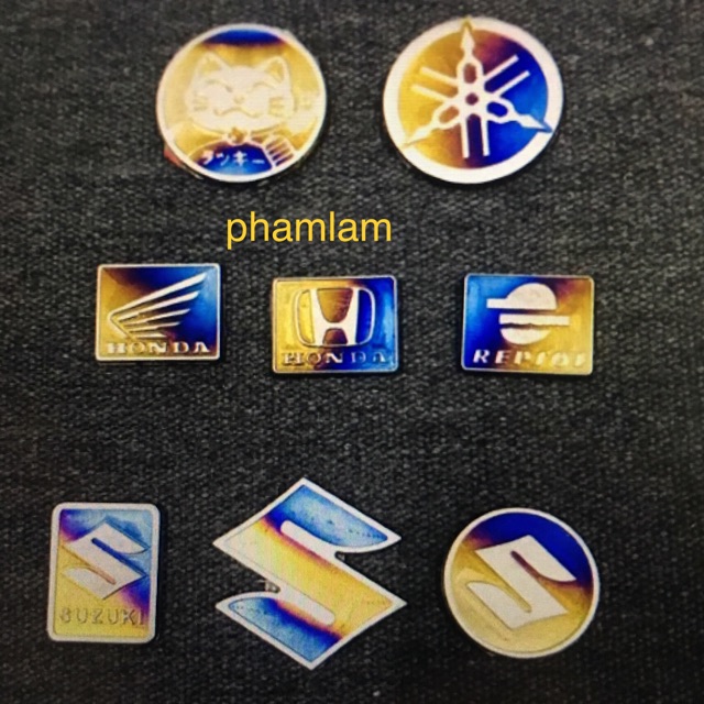 Tem titan Logo titan Mèo thần tài_honda_yamaha