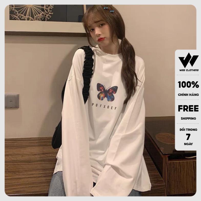 Áo thun tay dài WIIS phông unisex form rộng POXFFF sweater oversize nam nữ ulzzang !
