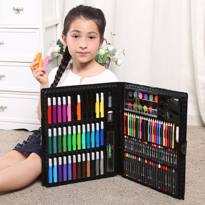 Bộ 150 cây bút chì sáp màu cao cấp cho bé học vẽ tô