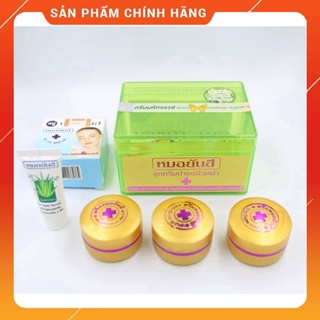 Bộ kem tàn nhang Yanhee Thái Lan xanh lá