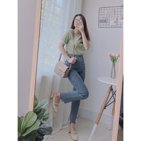 Quần jean khoá eo 3880