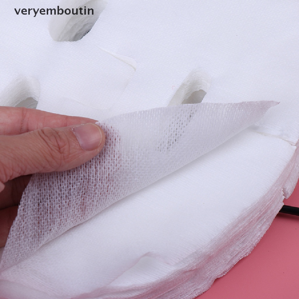 Bộ 100 Mặt Nạ Giấy Cotton Không Dệt Dùng Một Lần Tiện Dụng