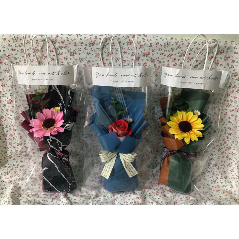 Combo 10 Túi xách trong đựng hoa