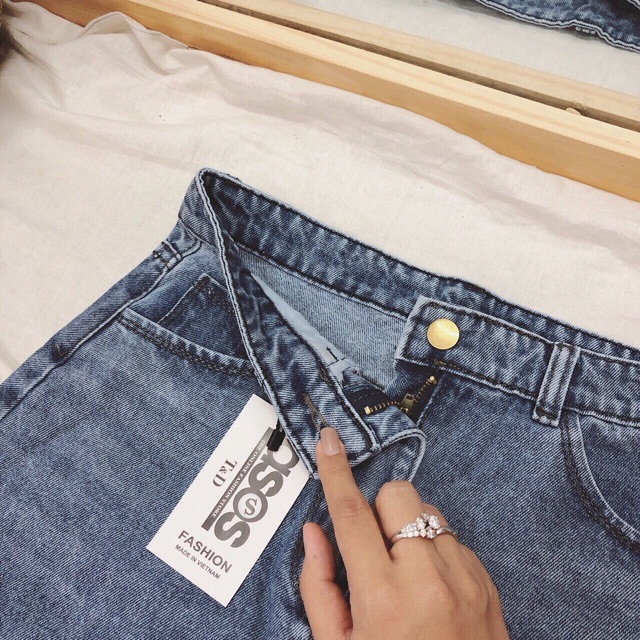 Chân váy jean chữ A