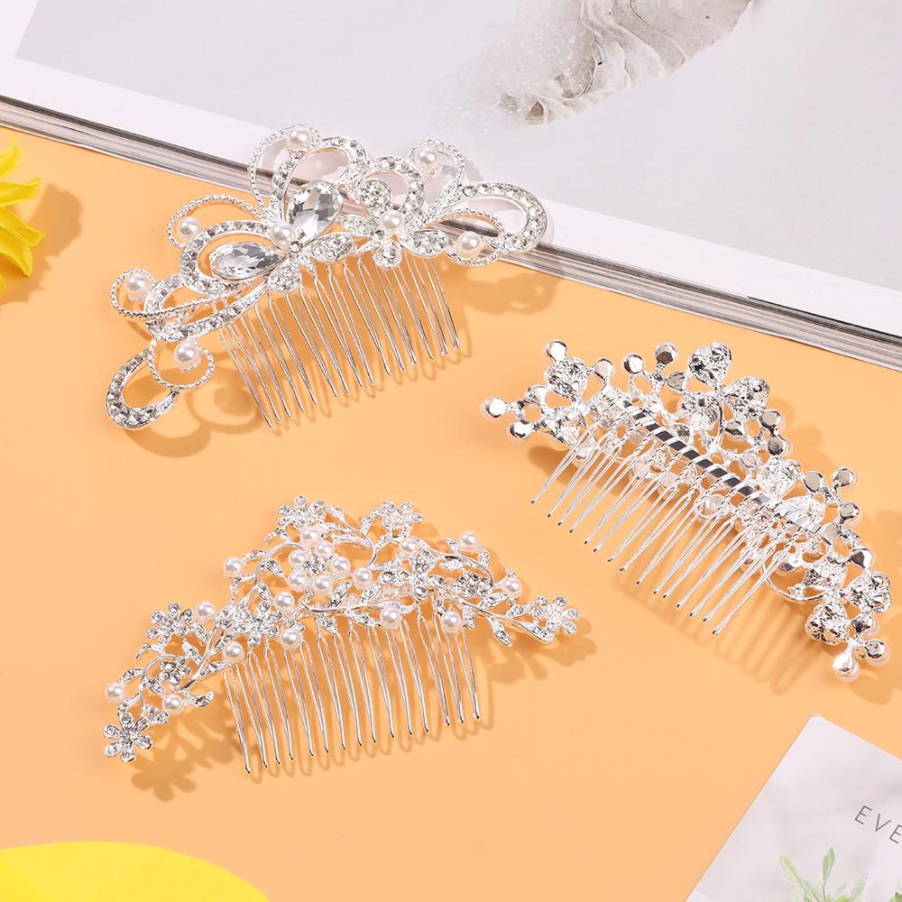Lược Cài Tóc Hình Hoa Trang Trí Cô Dâu Ngày Cưới