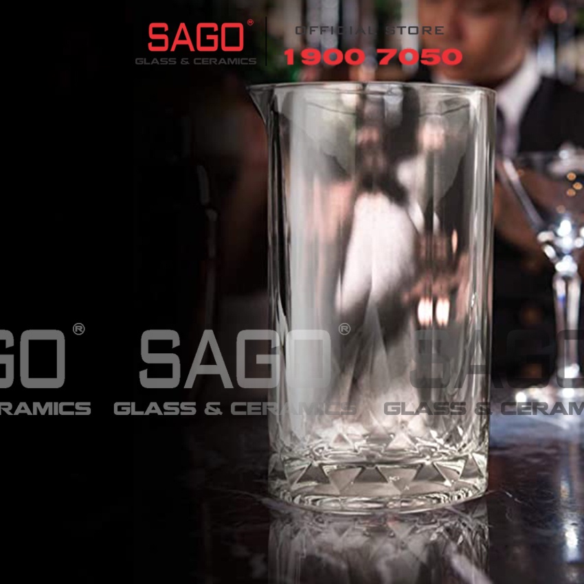 Ly Thủy Tinh Ocean Connexion Mixing Glass 625ml | Nhập Khẩu Thái Lan