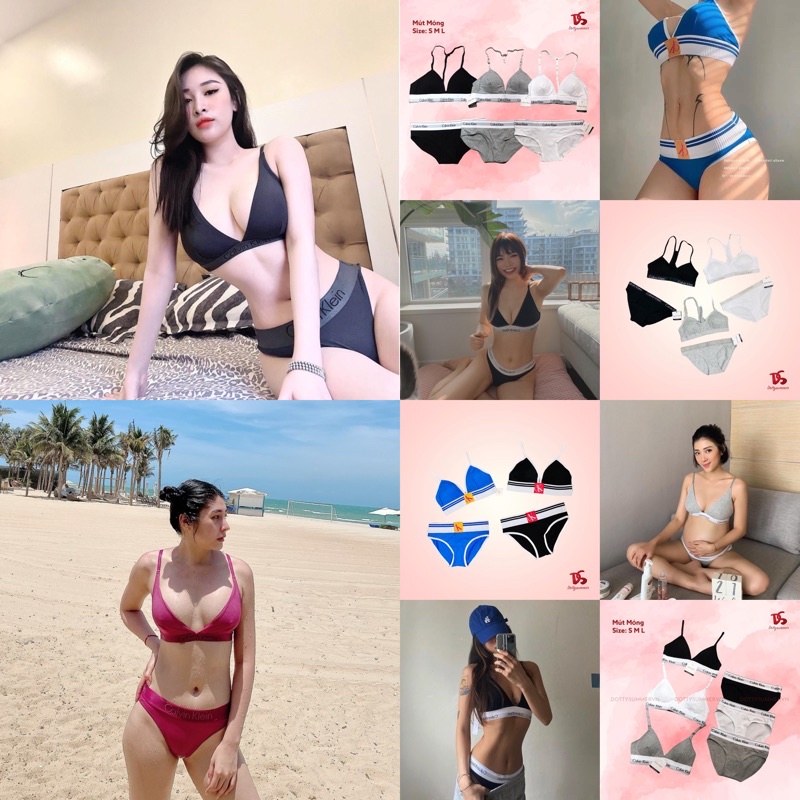 Áo Lót Áo Ngực Bộ Lót Cotton Thể Thao Trendy S M L
