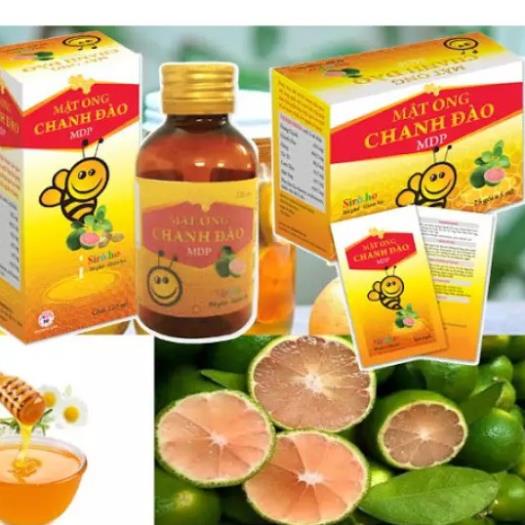 Siro Mật Ong Chanh Đào – Hỗ trợ giảm ho do viêm họng, ho lâu ngày, ho do lạnh
