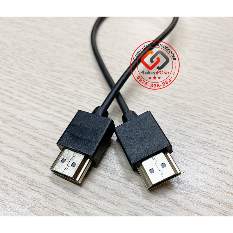 Dây cáp HDMI 2.0 ngắn 0.3M 0.5M dây siêu nhỏ, mềm mại 4K60hz