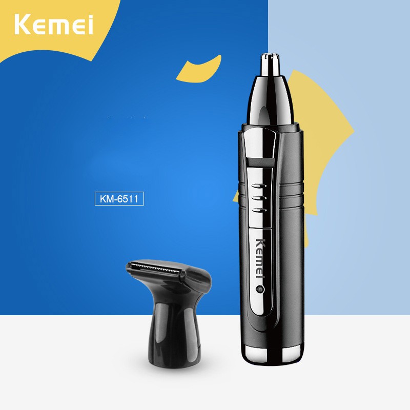 Kemei Electric Nose and Ear Trimmer 2 In 1 Face Care Tool for Men
