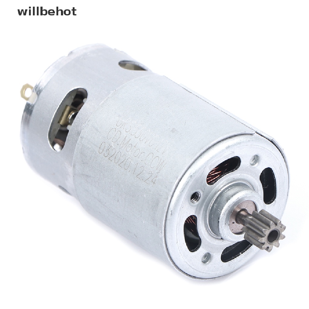 12V 19500 RPM DC Motor with Two-speed 9 Teeth High Torque Gear Box for Drill [Hotsale]