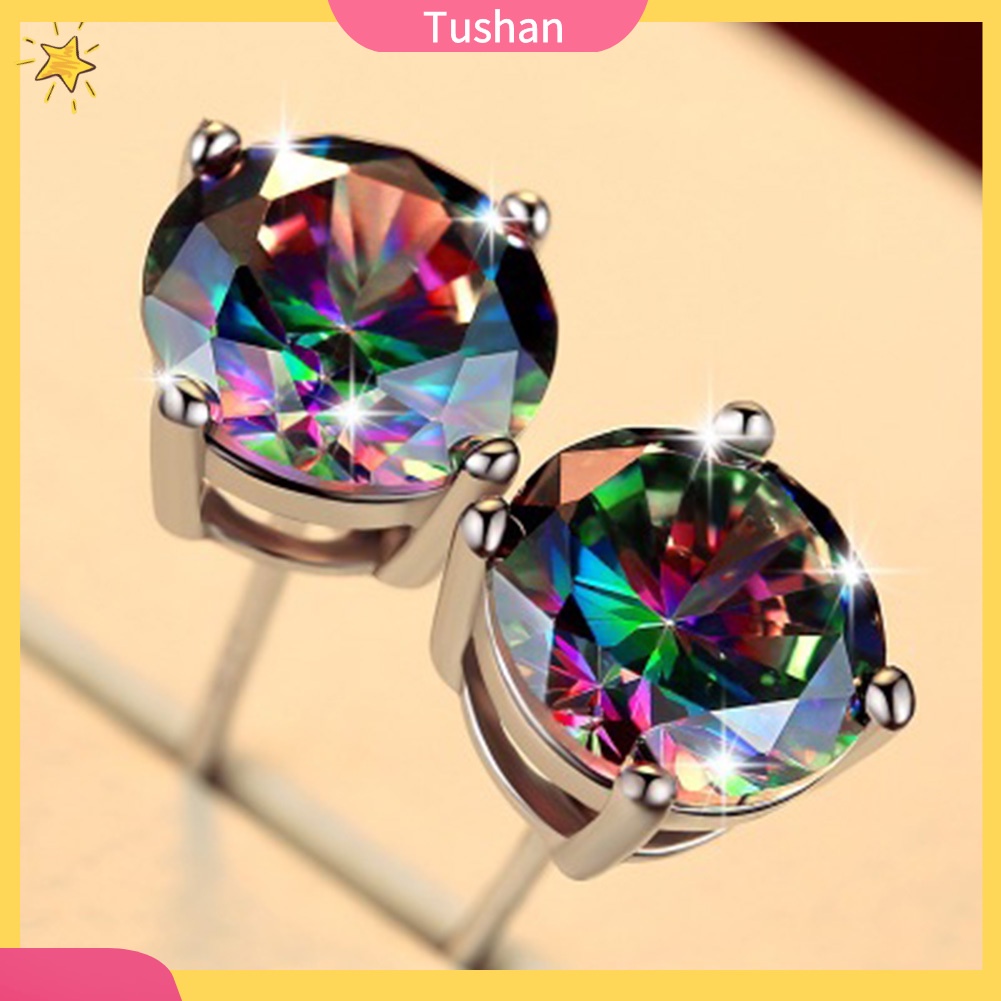 Khuyên tai đính đá phong cách cổ điển sang trọng dành cho cả nam và nữ