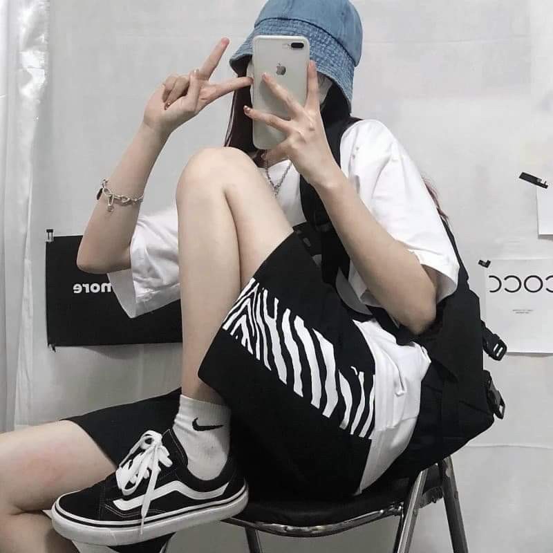 Quần đùi phối vằn KA12