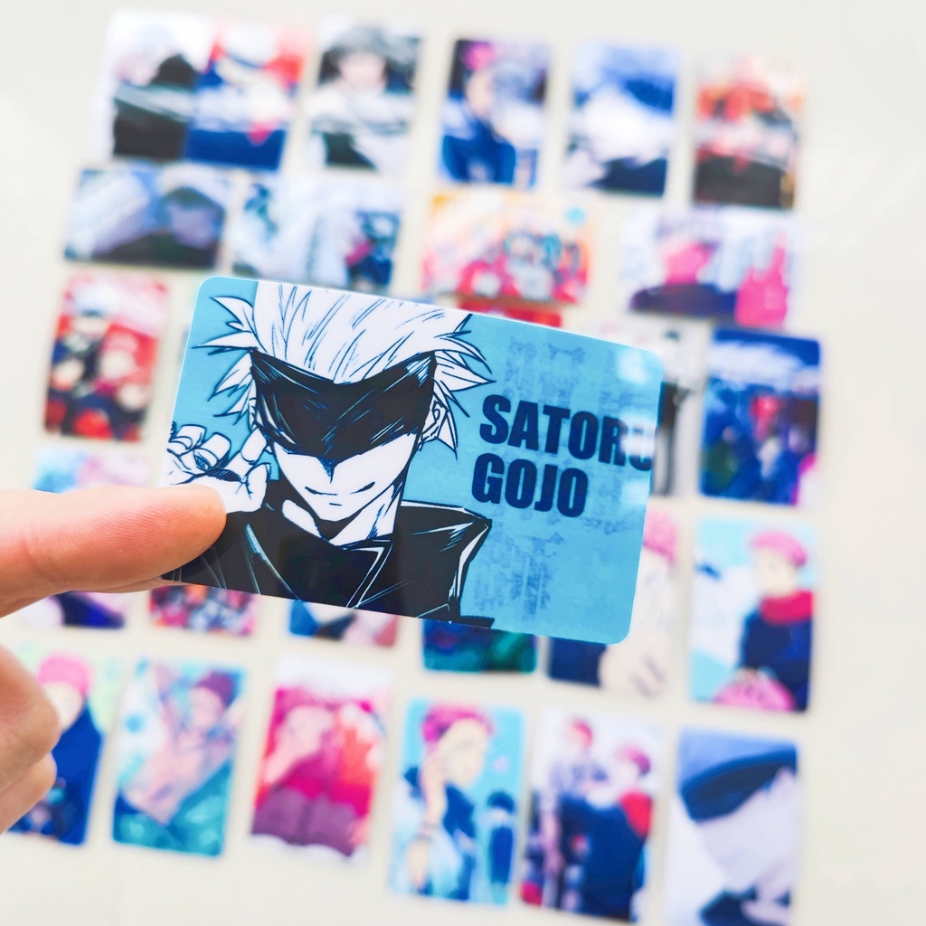 Bộ 10/5/2 Tấm Thẻ In Hình Nhân Vật Anime Jujutsu Kaisen