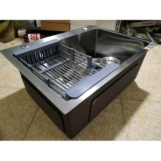 Chậu một hộc 304 đúc - Chậu rửa chén 1 hộc