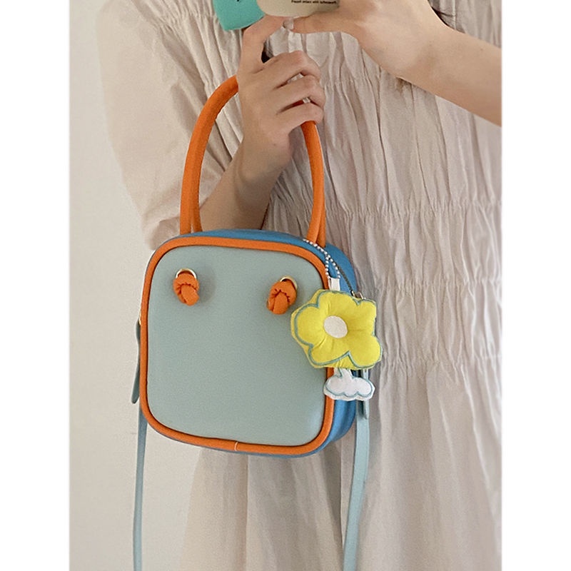 Túi Đeo Chéo Màu Sắc Tương Phản Thời Trang Mùa Hè Cho Nữ Dễ Phối Đồ Với 5 Kiểu