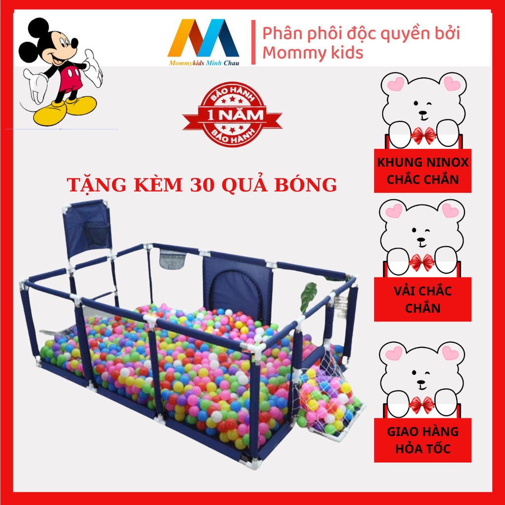 Quây cũi kiêm nhà bóng S.Shine hình chữ nhật kích thước 1m2.1m8 tính cả 2 khung thành 1m2.2m3