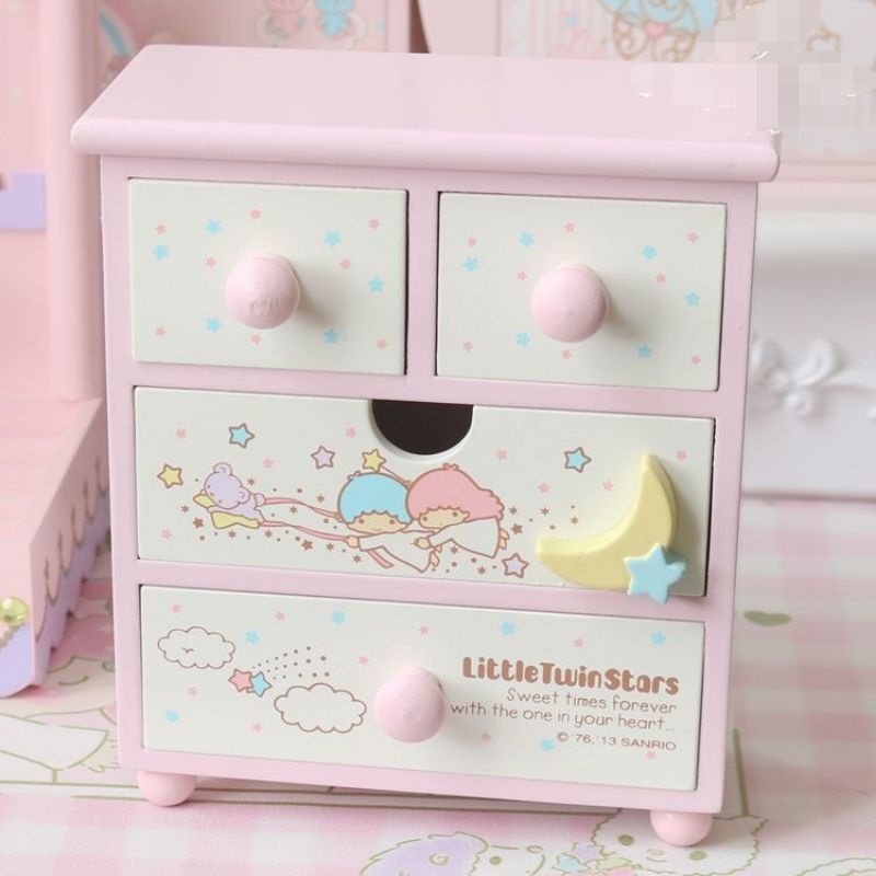 TỦ GỖ MINI MELODY 4 NGĂN KÉO LITTLE TWINSTAR 2051