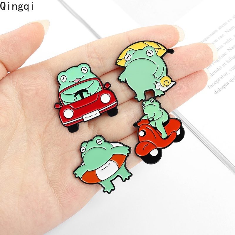 Ghim cài áo Miss Zoe kiểu chú ếch hoạt hình ngộ nghĩnh