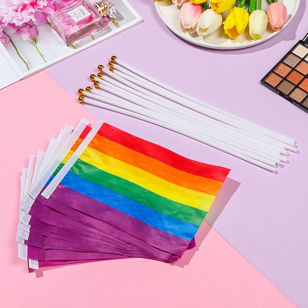 Set 10 Lá Cờ Cầu Vồng LGBT
