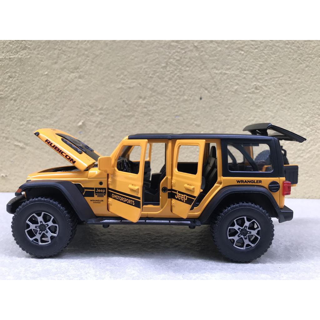 Xe mô hình JEEP RUBICON Wrangler 4X4 - 1:24