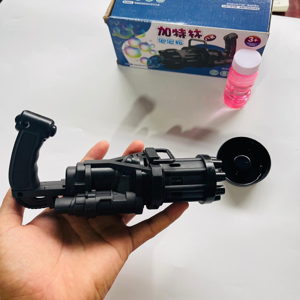 SÚNG PHUN, SÚNG BẮN BONG BÓNG 8 NÒNG SIÊU MẠNH CHO BÉ