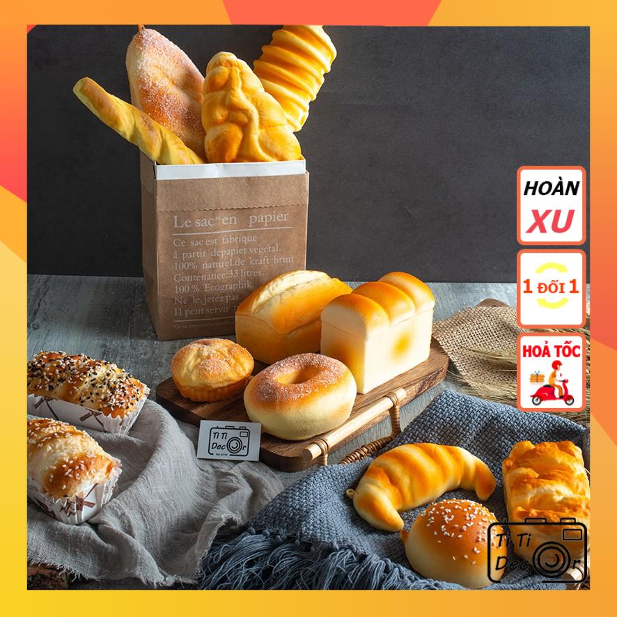 Mô hình bánh mì đạo cụ chụp ảnh, phụ kiện chụp hình, phông nền chụp ảnh sản phẩm - TiTi Decor