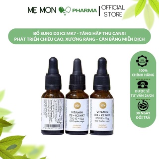 Vitamin d3 k2 mk7 sunday natural 20ml - vitamin d3 cho bé - vitamin d3 đức - giúp bé hấp thu canxi