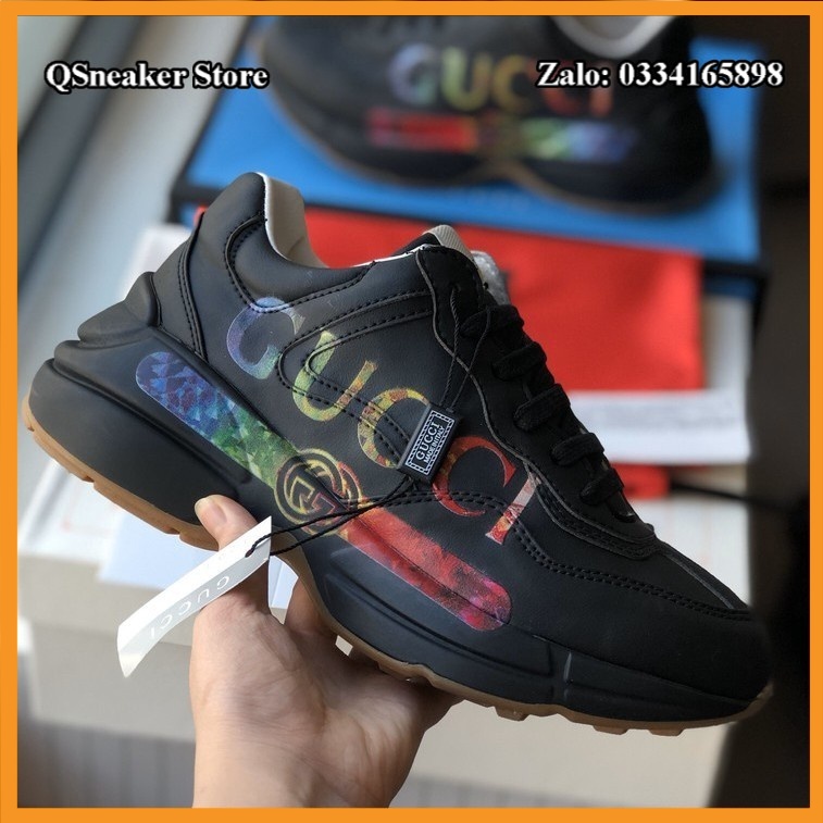 ✔️Giày Gucci Chunky Đen Chữ Ngang Fullbox Cao Cấp✔️