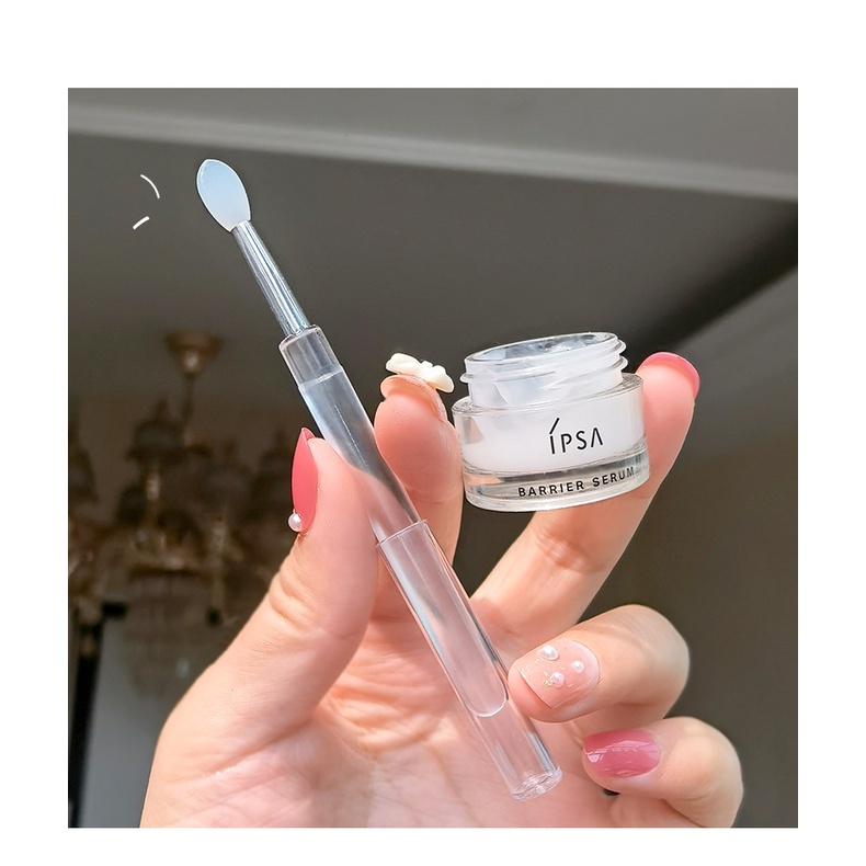 Cọ Trang Điểm Môi / Son Môi Horec Bằng silicone Chống Bụi Kèm Vỏ Bọc Tiện Lợi